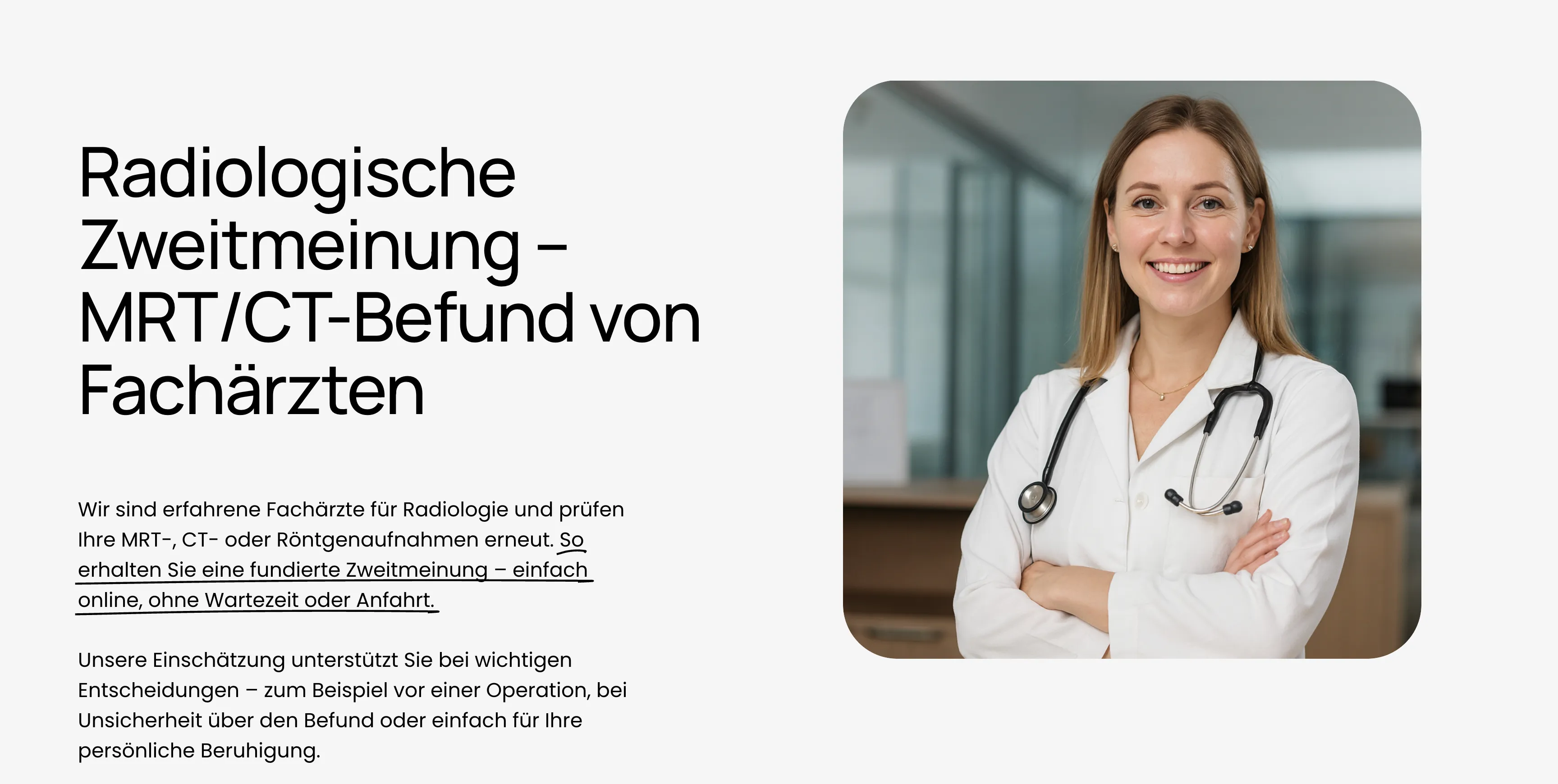 The Second View website — radiological second opinions online